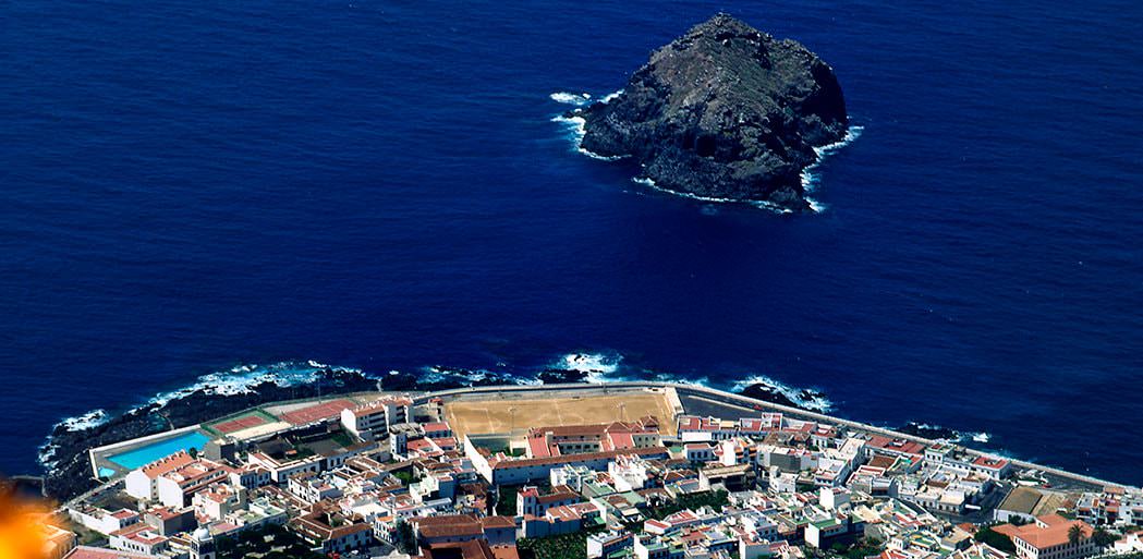 Garachico rebuilt after the eruption of Trevejo in 1706, Tenerife