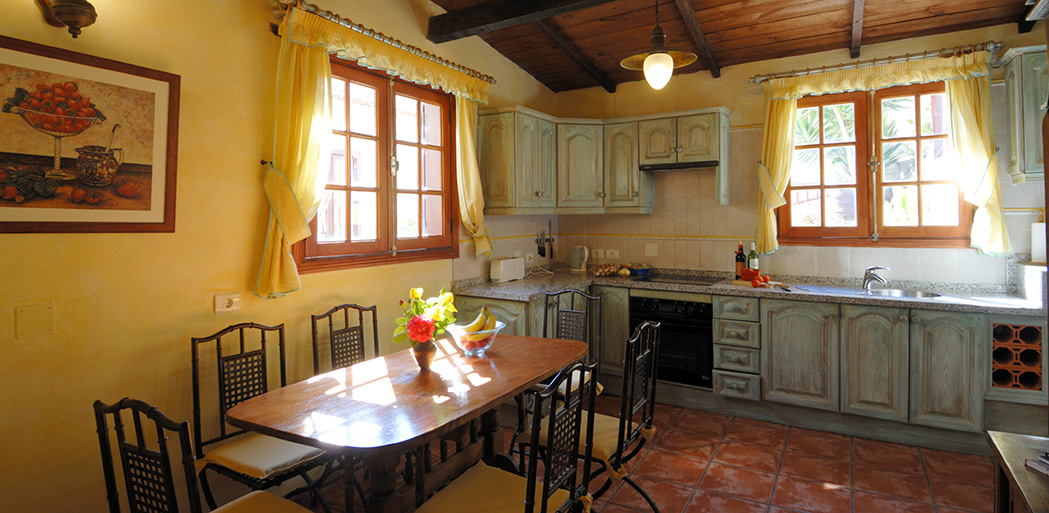 The kitchen area of bougainvillea cottage,  Tenerife - La Bodega, Tenerife - self-catering holidays
