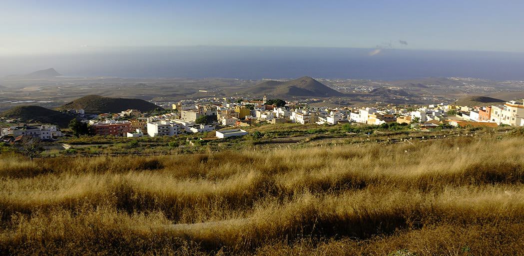 Mirando hacia abajo en Tenerife, San Miguel.